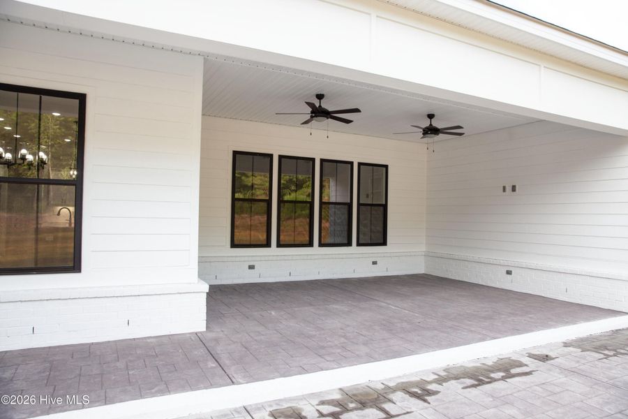 Exterior details and patio area of a home in Marshall Mills, Grovetown (Image 4).