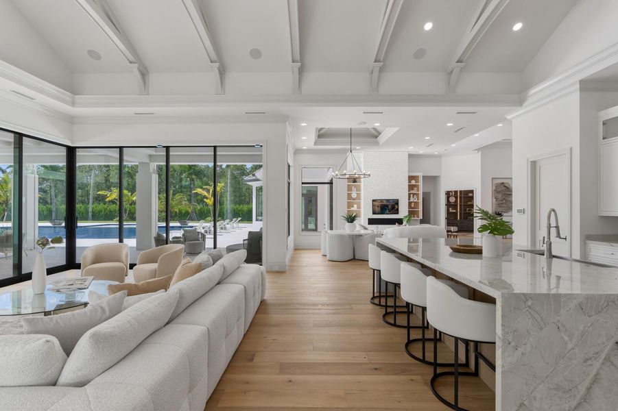Furnished interior view inside a new home in , Palm Beach Gardens (Image 16).