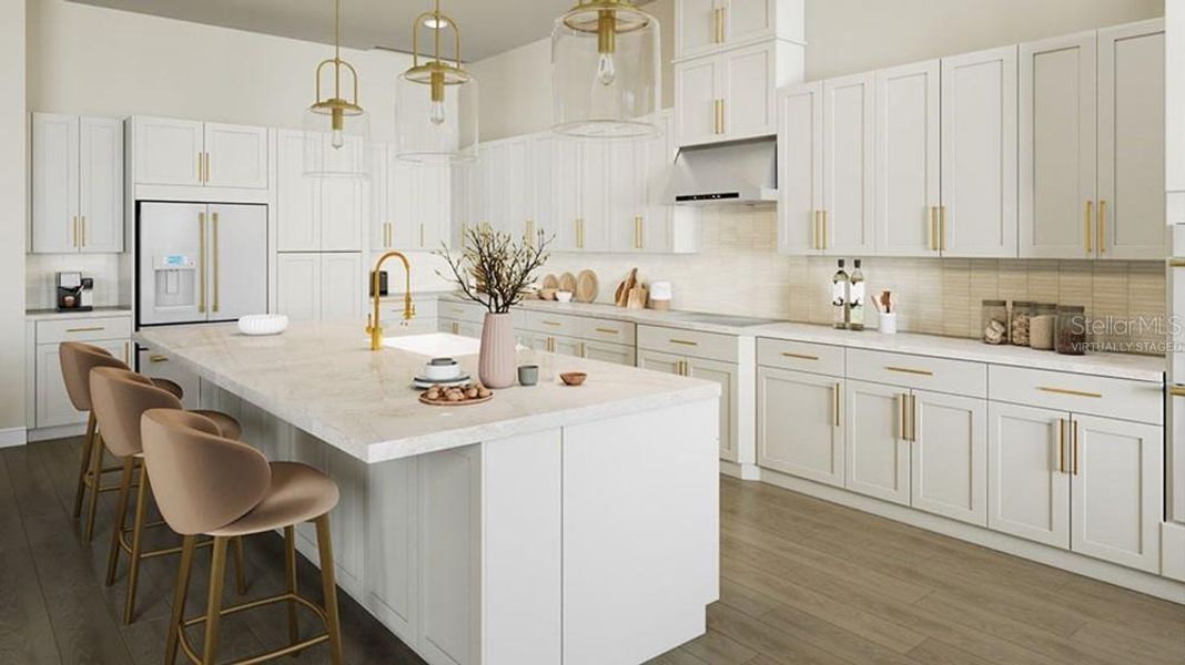 Furnished interior view inside a new home in Esplanade at Starling, Punta Gorda (Image 11).