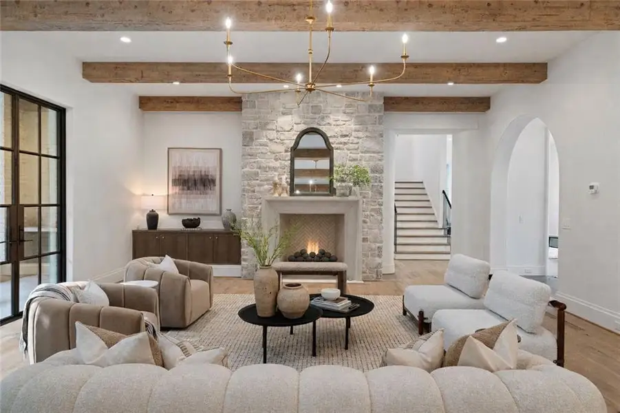 Furnished interior view inside a new home in , Atlanta (Image 15).