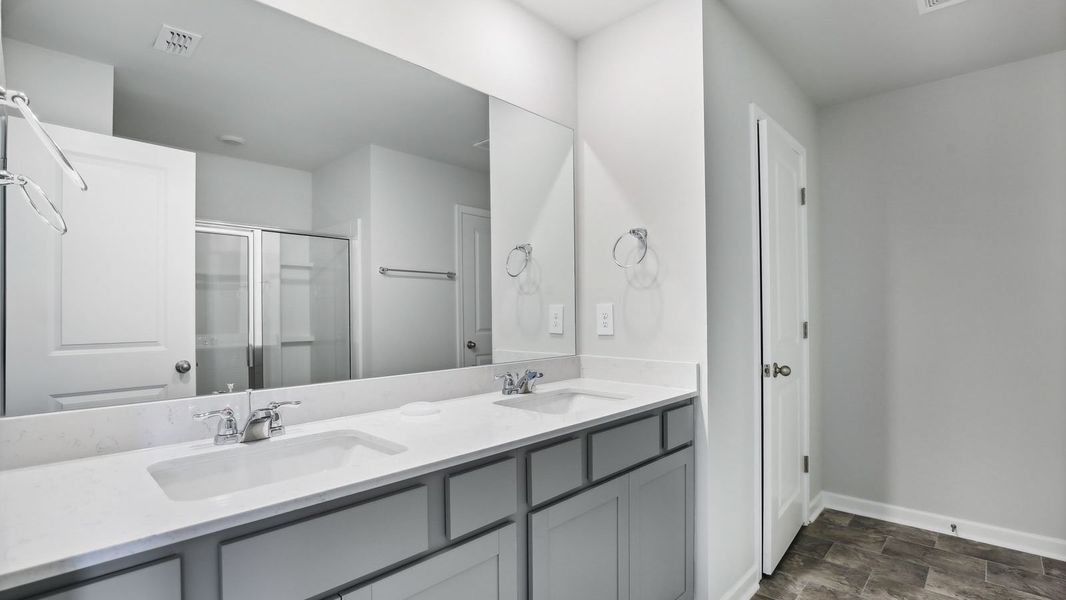 Furnished interior view inside a new home in River Landing Townhomes, Murfreesboro (Image 15).