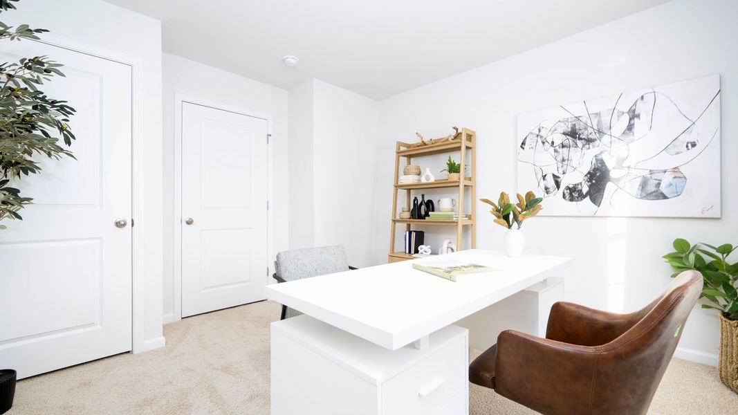 Furnished interior view inside a new home in Quail Haven, Winston-Salem (Image 11).