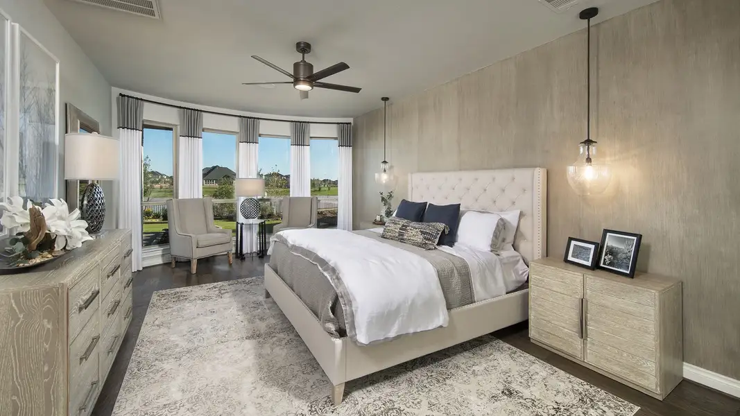 Representative furnished interior of a home built from the 4098W by Perry Homes in Valencia, Manvel (Image 4).