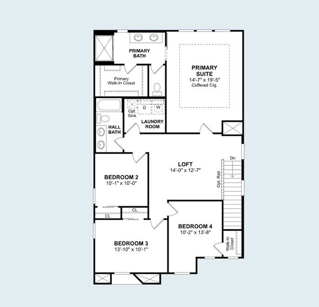 2D floor plan layout of this home in Manor at Legacy Place, Peoria, AZ (Image 5).