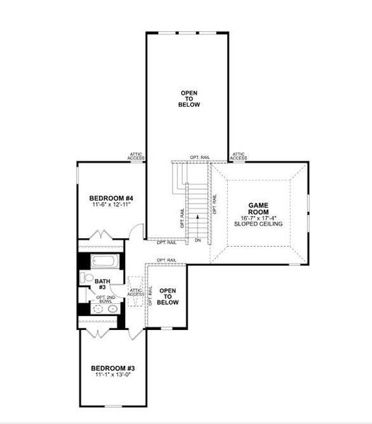 2D floor plan layout of this home in Summerview, Fulshear, TX (Image 4).