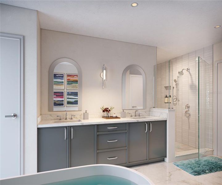 Furnished interior view inside a new home in , St. Petersburg (Image 4).