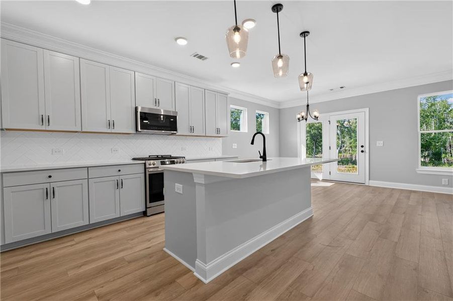 Furnished interior view inside a new home in , Loganville (Image 9).