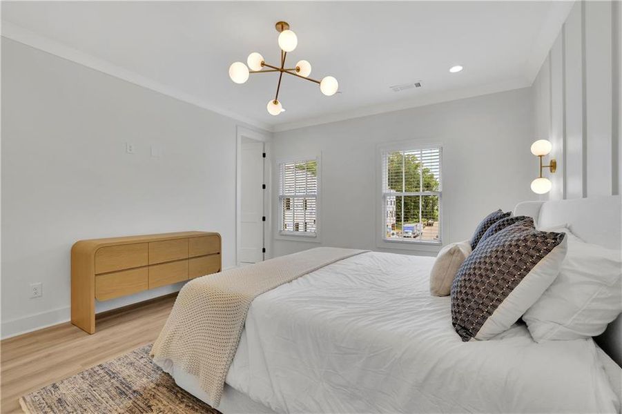 Furnished interior view inside a new home in Skyview On Broad, Sugar Hill (Image 11).