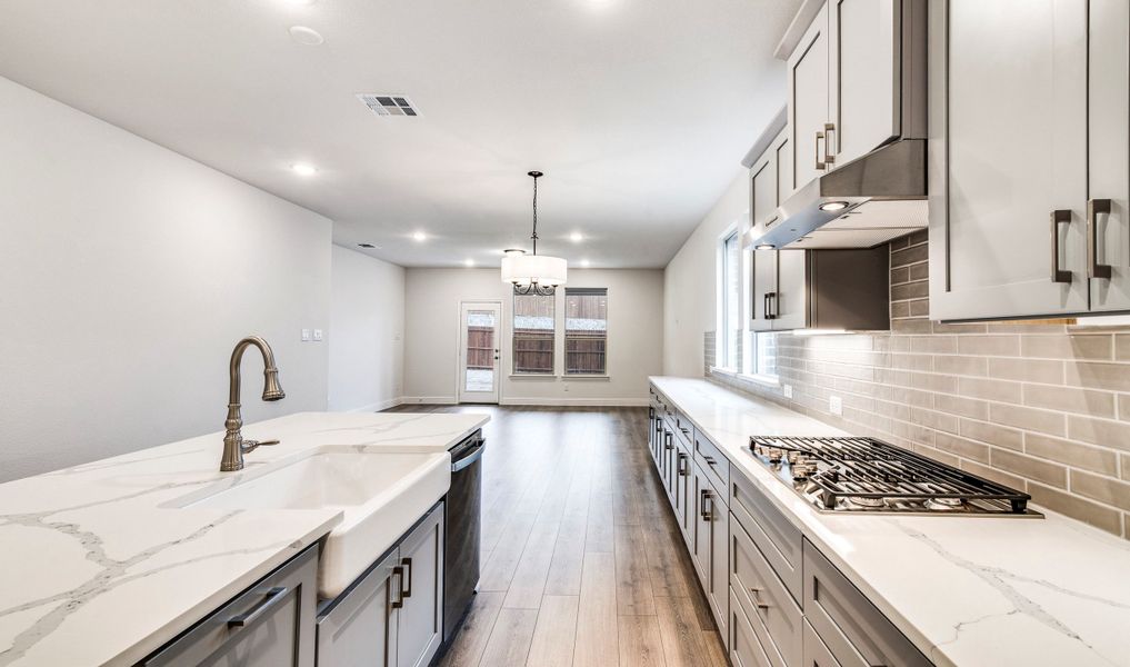 Kitchen with stainless appliances