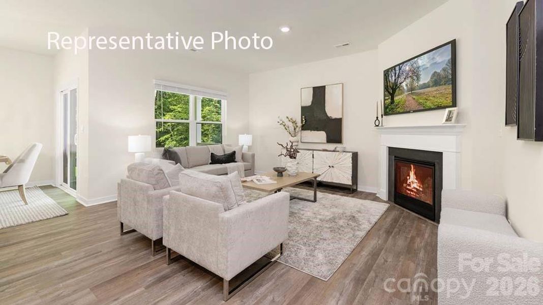 Furnished interior view inside a new home in Reedy Creek Preserve, Charlotte (Image 6).