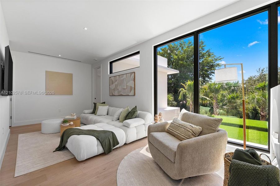 Furnished interior view inside a new home in , Miami (Image 15).