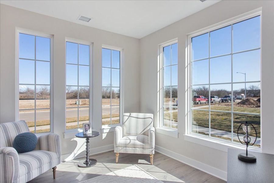 Furnished interior view inside a new home in The Courtyards at Jacobs Farm, Wichita (Image 9).