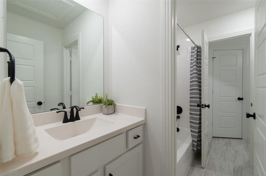 Upstairs jack and Jill bathroom