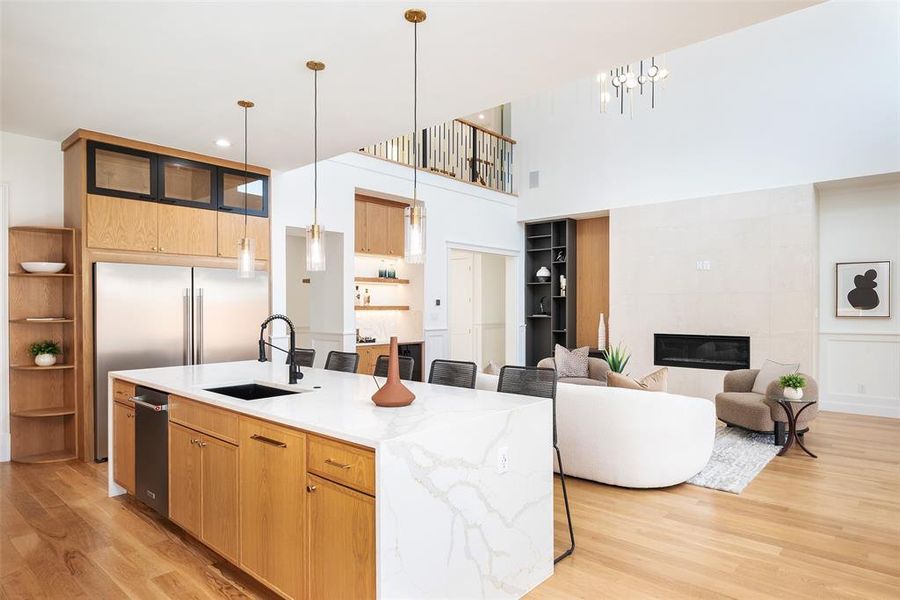 Furnished interior view inside a new home in , Dallas (Image 36).