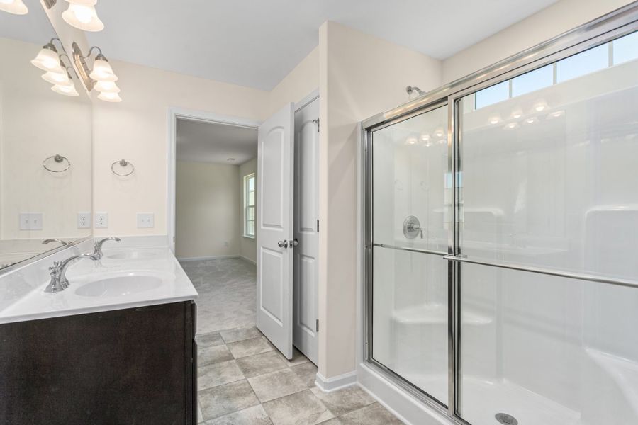 Representative furnished interior of a home built from the Vermont by Keystone Homes NC in The Wilcox, Greensboro (Image 8).