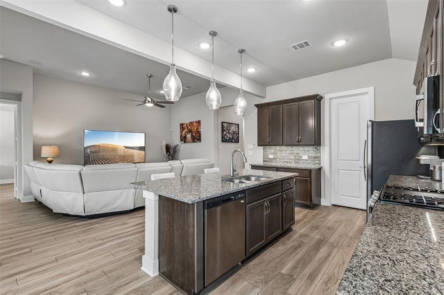 Furnished interior view inside a new home in , Little Elm (Image 20).