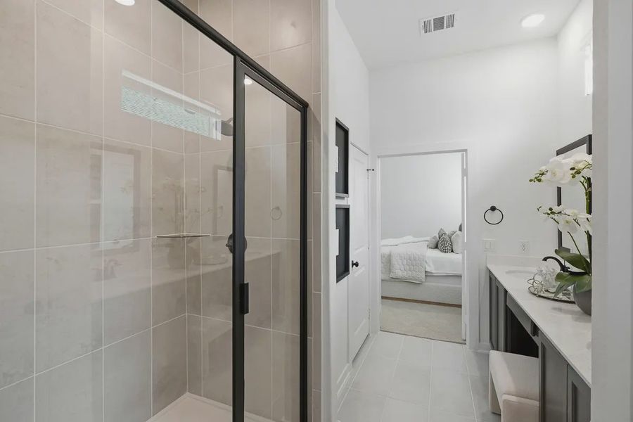 Furnished interior view inside a new home in The Crossvine, Schertz (Image 31).