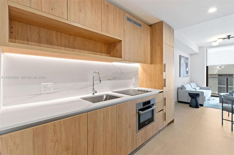 Furnished interior view inside a new home in , Miami (Image 5).