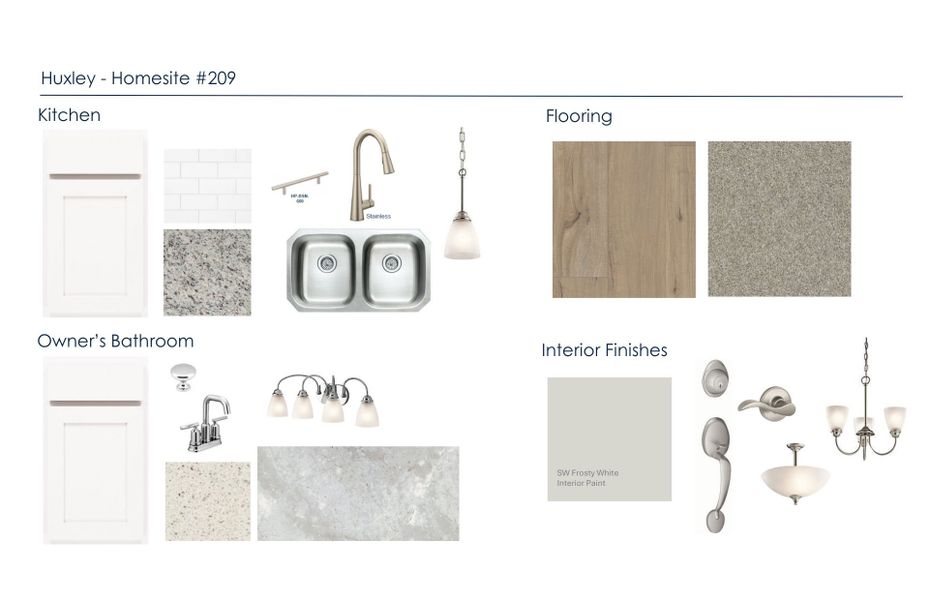 Sample of building materials used in homes in Huxley, Apex (Image 13).