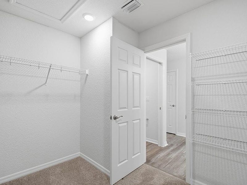 And, a walk-in wardrobe.