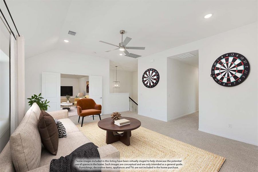 Furnished interior view inside a new home in Hunters Ridge, Crowley (Image 6). Furnished interior view inside a new home in Hunters Ridge, Crowley (Image 6).