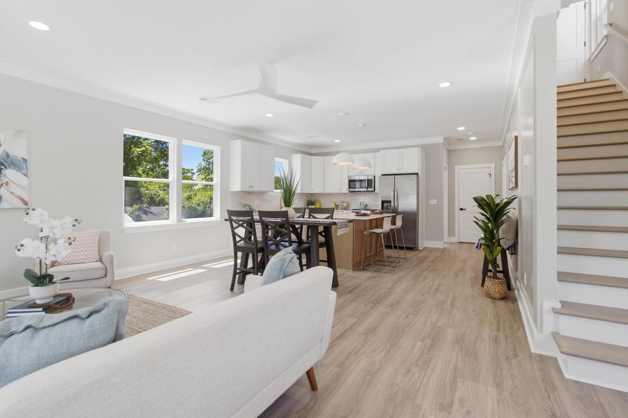 Furnished interior view inside a new home in , North Charleston (Image 15).