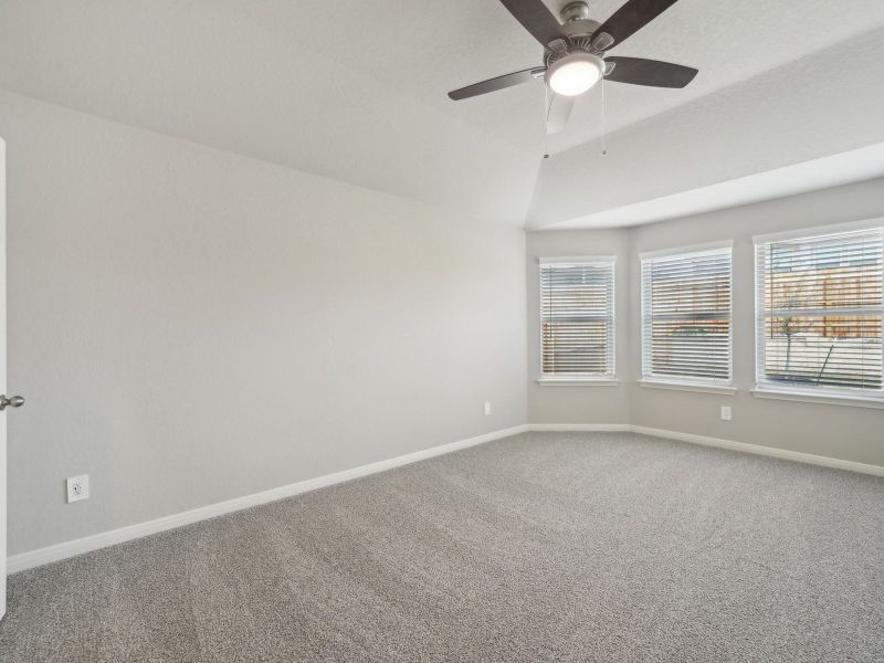 Primary suite in the Briscoe floorplan at a Meritage Homes community. Primary suite in the Briscoe floorplan at a Meritage Homes community.