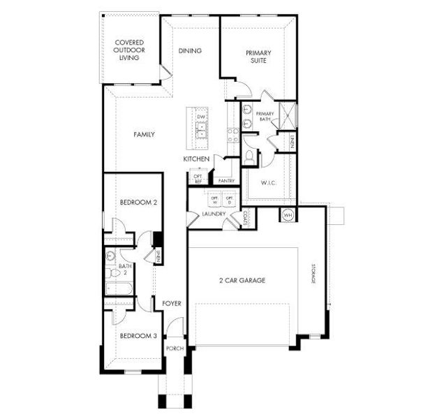 2D floor plan layout of this home in Waterstone Crossing, Kyle, TX (Image 3). 2D floor plan layout of this home in Waterstone Crossing, Kyle, TX (Image 3).