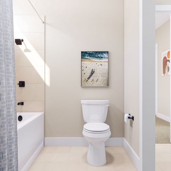 Furnished interior view inside a new home in Dunham Pointe, Cypress (Image 4).