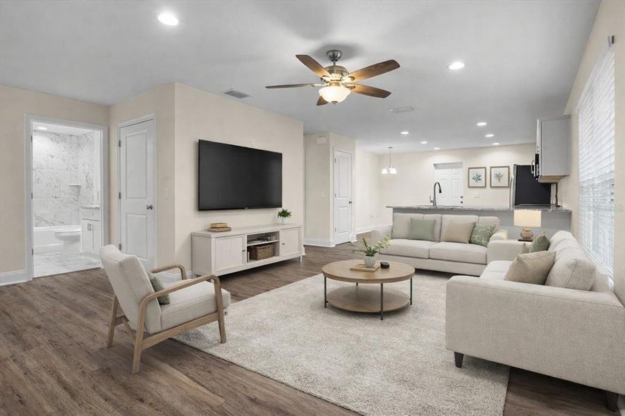 Furnished interior view inside a new home in , Polk City (Image 5).