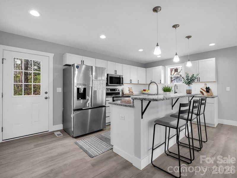 Furnished interior view inside a new home in , Rosman (Image 8).