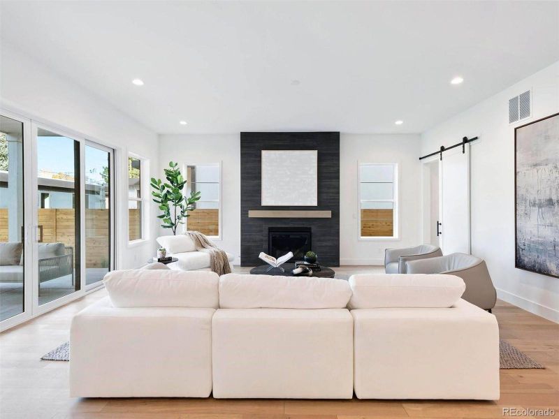 Furnished interior view inside a new home in , Denver (Image 18).