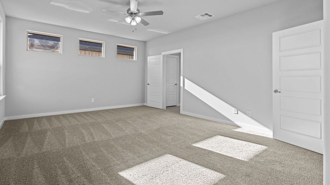 Representative unfurnished interior of a home built from the Live Oak by D.R. Horton in Northwest Passage, Midland (Image 15). Representative unfurnished interior of a home built from the Live Oak by D.R. Horton in Northwest Passage, Midland (Image 15).