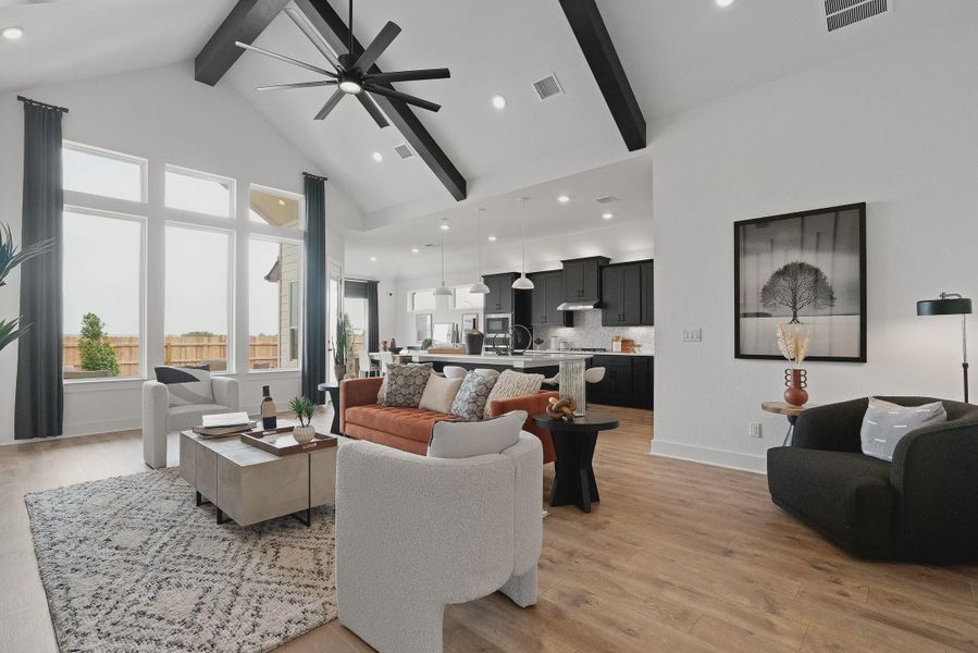 Representative furnished interior of a home built from the Barron by Chesmar Homes in Lariat, Liberty Hill (Image 16).
