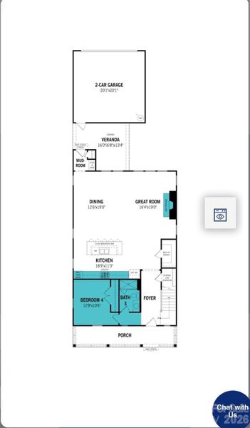 2D floor plan layout of this home in Bratton Pointe, Rock Hill, SC (Image 2). 2D floor plan layout of this home in Bratton Pointe, Rock Hill, SC (Image 2).
