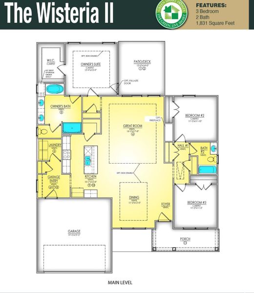 View of floor plan / room layout