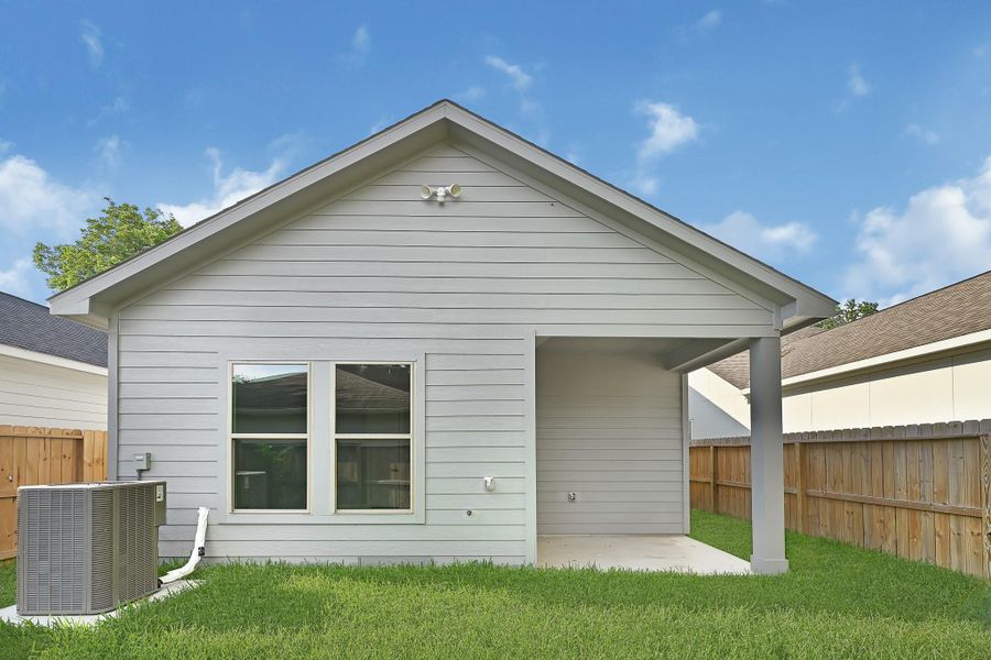 Back yard view of House