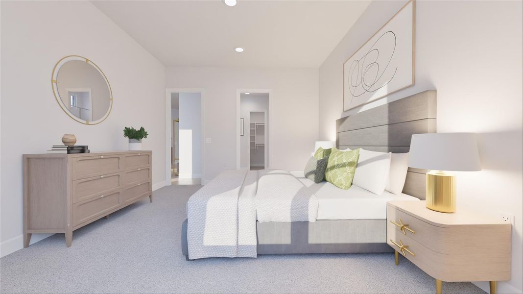 Furnished interior view inside a new home in Legacy, League City (Image 5).