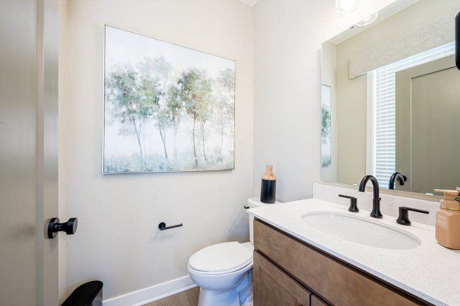 Representative furnished interior of a home built from the Wyatt by Fischer Homes in Twin Lakes, Hoschton (Image 17).