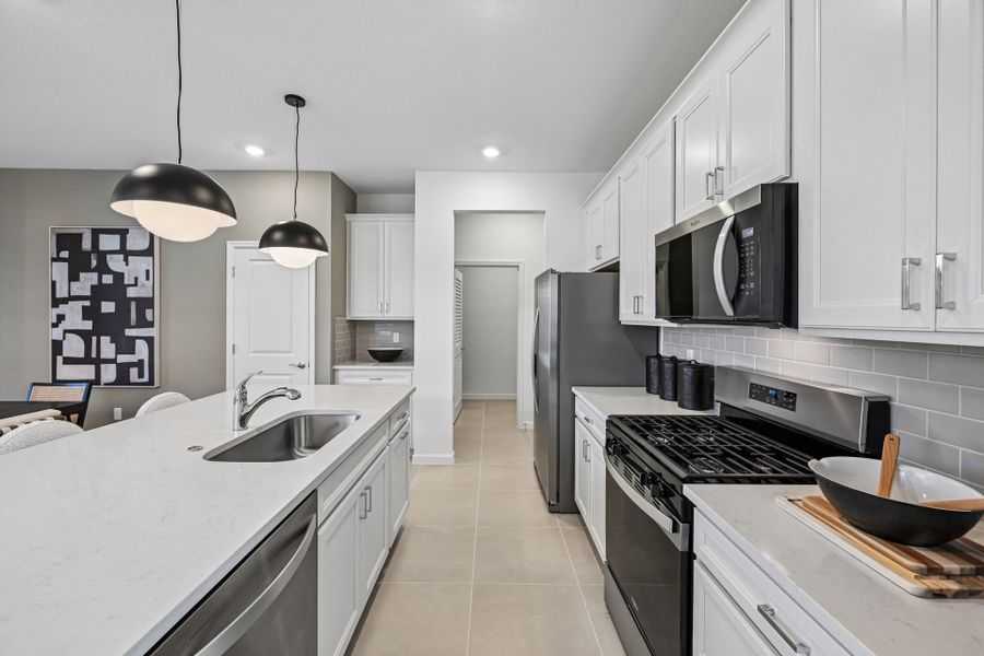 Furnished interior view inside a new home in Harbor Isle, Vero Beach (Image 18).