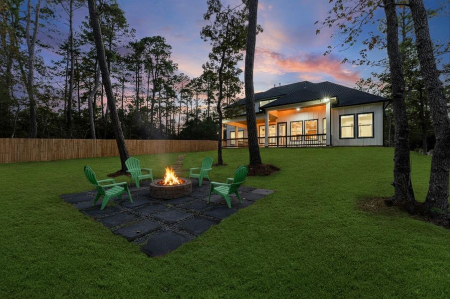 Exterior details and patio area of a home in , Magnolia (Image 26).