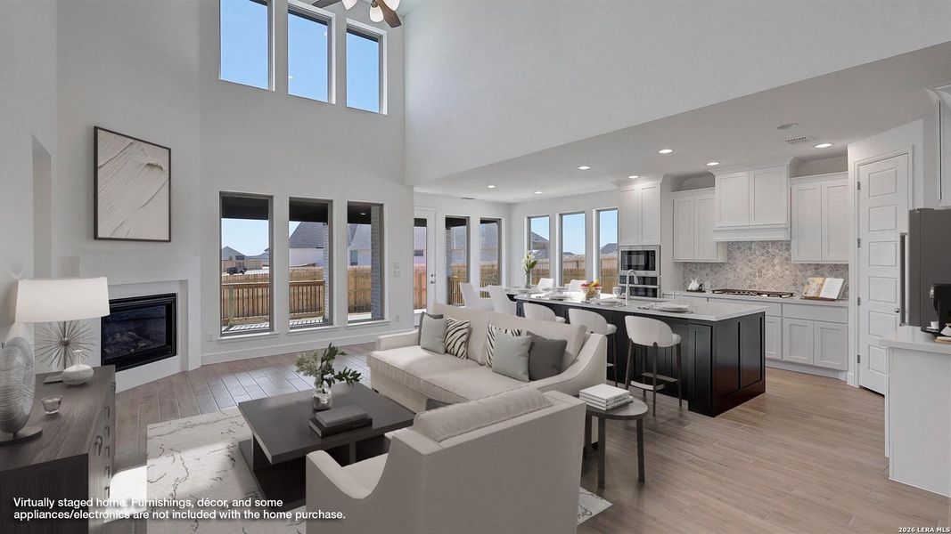 Furnished interior view inside a new home in Arcadia Ridge, San Antonio (Image 10).