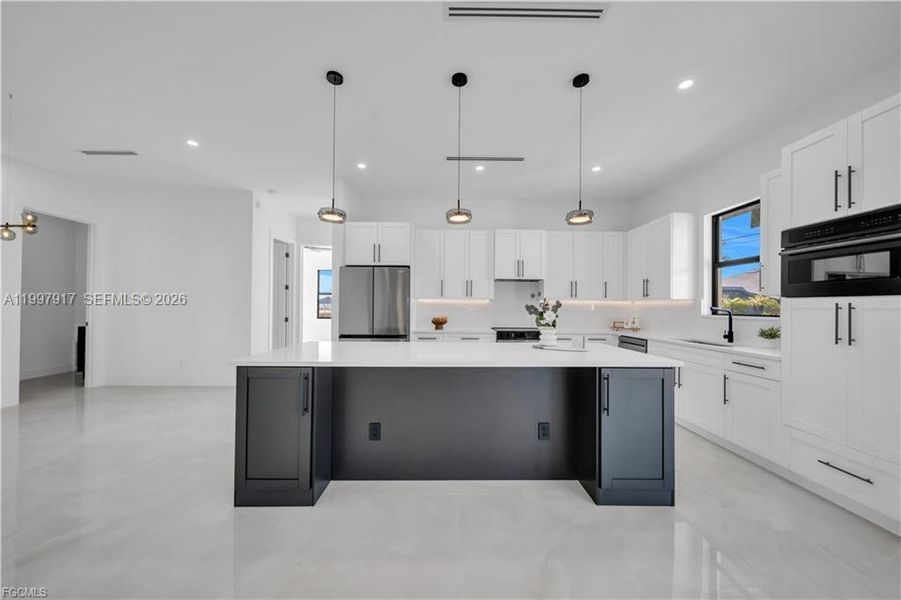 Furnished interior view inside a new home in , Cape Coral (Image 5). Furnished interior view inside a new home in , Cape Coral (Image 5).