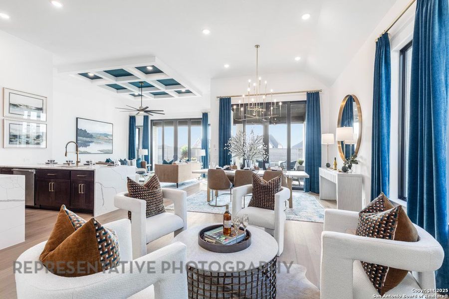 Furnished interior view inside a new home in The Ranches at Creekside, Boerne (Image 10). Furnished interior view inside a new home in The Ranches at Creekside, Boerne (Image 10).