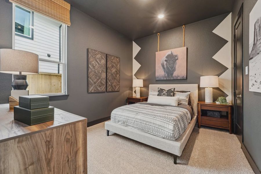 Furnished interior view inside a new home in Sunterra, Katy (Image 14).