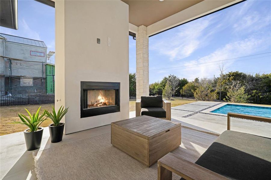 Exterior details and patio area of a home in , Heath (Image 3). Exterior details and patio area of a home in , Heath (Image 3).