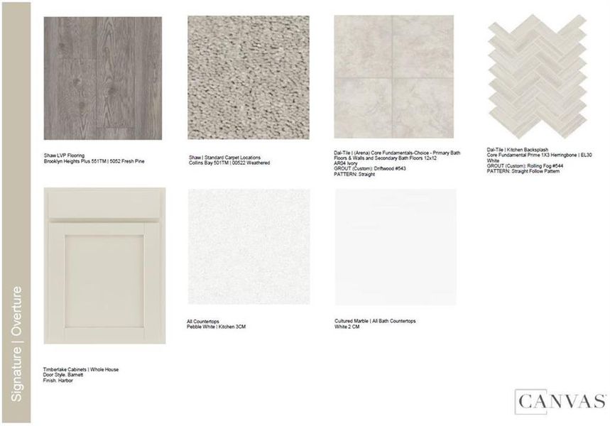 Sample of building materials used in homes in Bailey Fence, Dacula (Image 30).