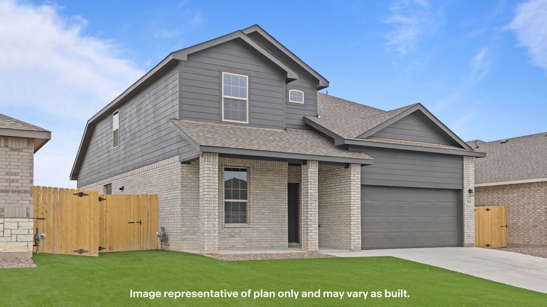 Exterior details and patio area of a home in Homestead at Parks Bell Ranch, Odessa (Image 3). Exterior details and patio area of a home in Homestead at Parks Bell Ranch, Odessa (Image 3).