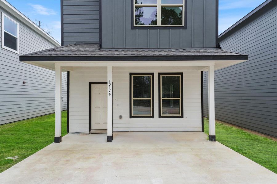 Exterior details and patio area of a home in , Willis (Image 2). Exterior details and patio area of a home in , Willis (Image 2).