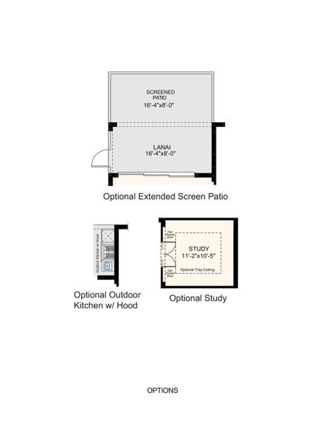 2D floor plan layout of this home in Esplanade by the Islands, Naples, FL (Image 3).